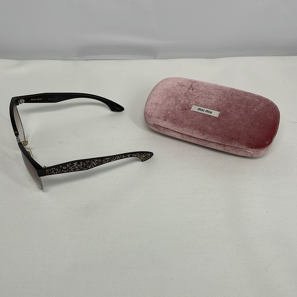 Miu Miu gray sparkly sunglasses - Picture 6 of 6